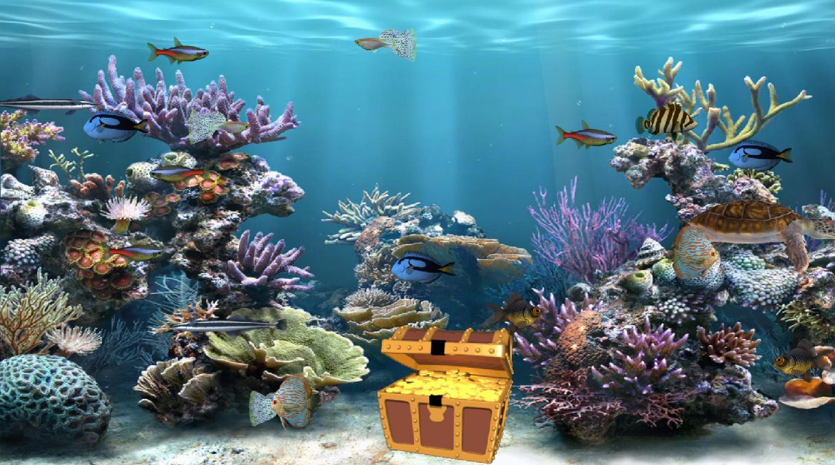 Clear Aquarium Animated Wallpaper - DesktopAnimated.com