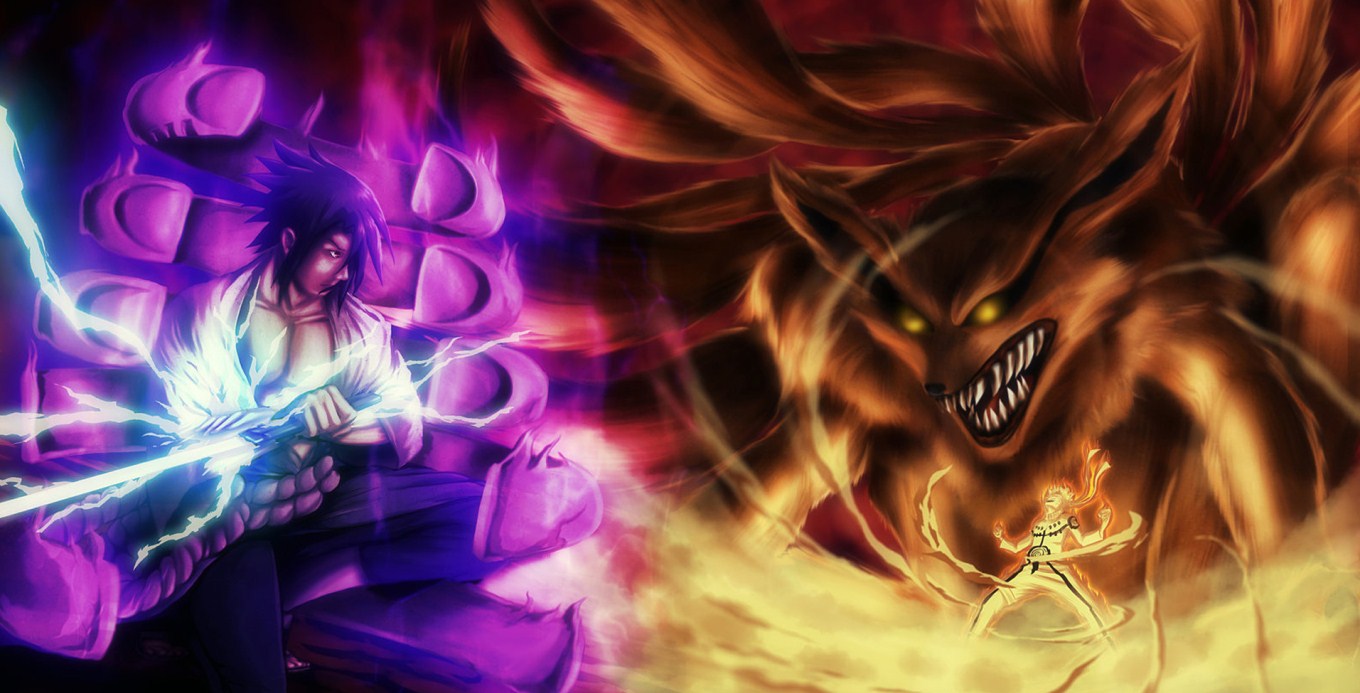 Sasuke vs Naruto HD Image Wallpaper