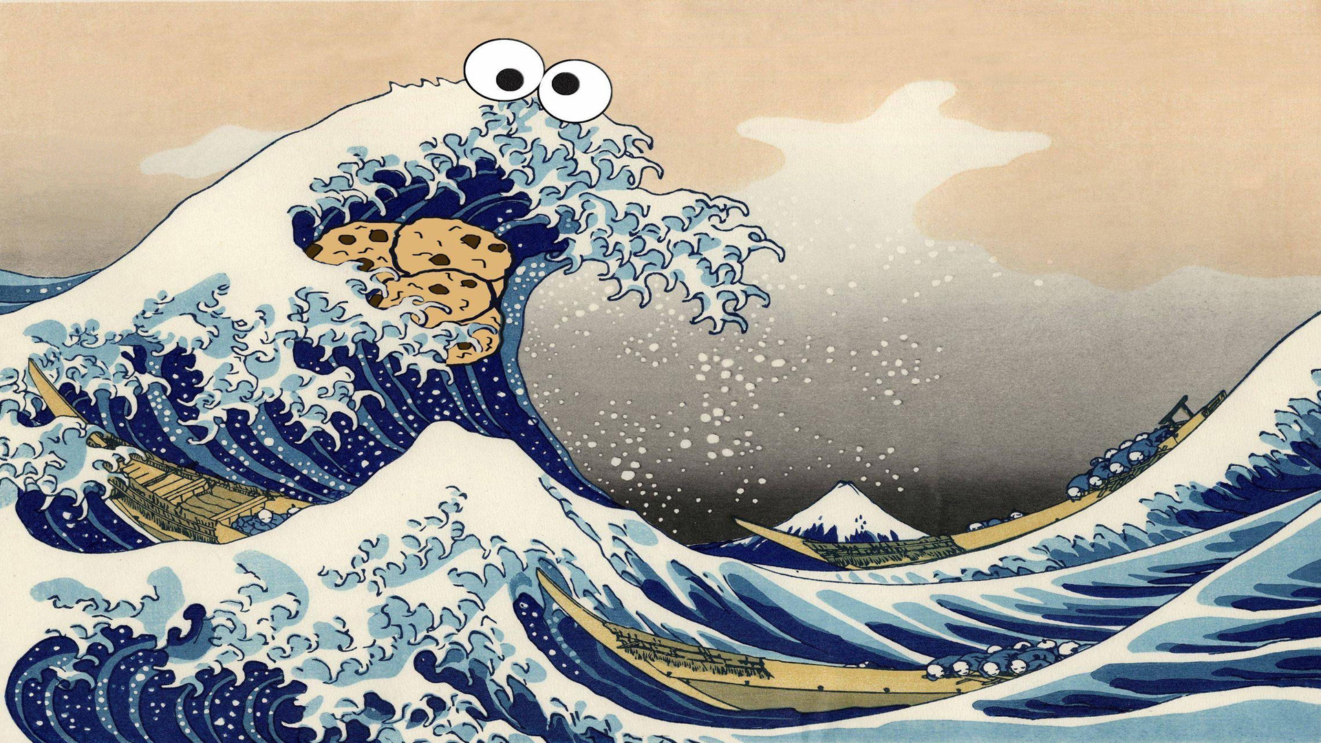 Cookie Monster Wave HD Wallpaper | 1920x1080 | ID:48851