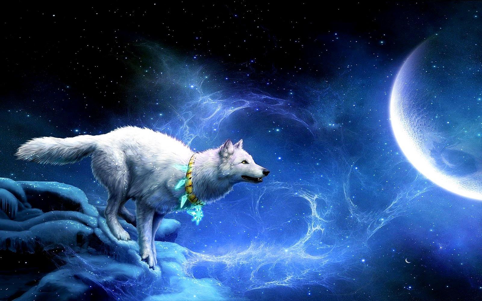 Cool animated wolf wallpaper