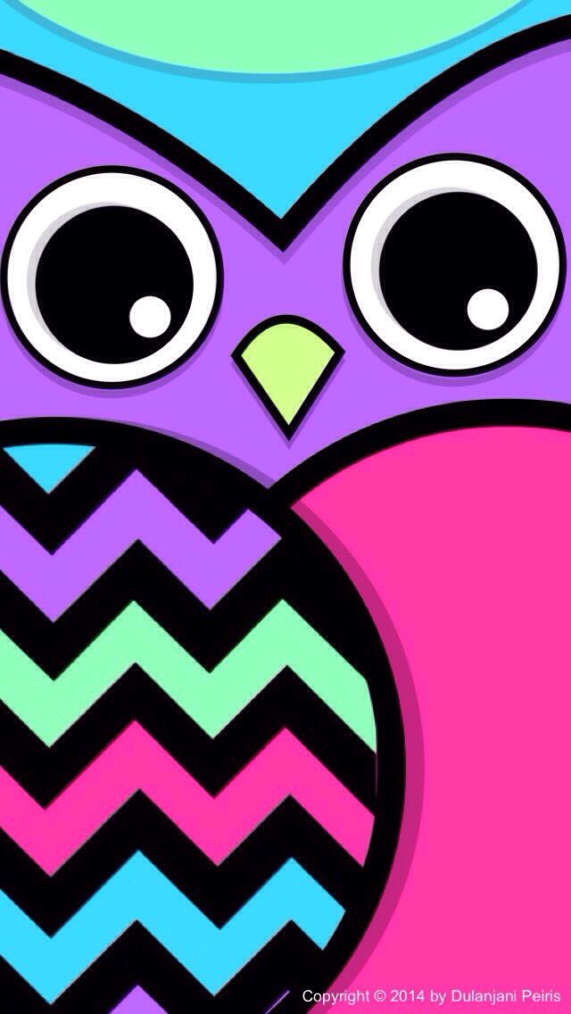 Cute colorful owl | wallpapers for iPhones | Pinterest | Colorful ...