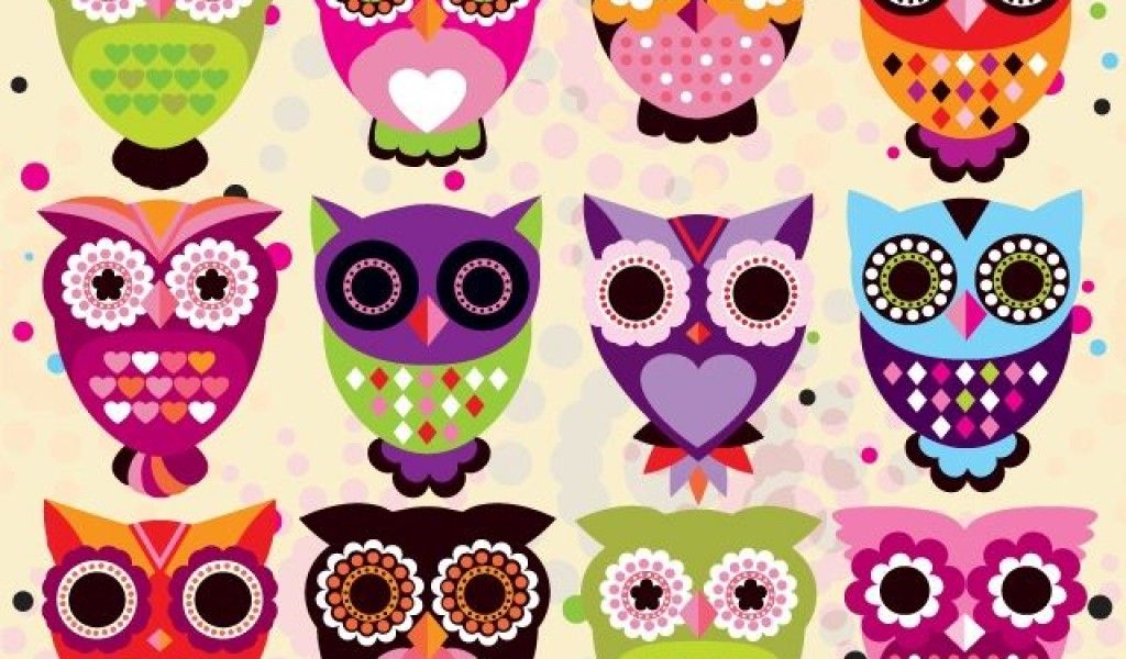 colorful cute owl wallpapers | cute Wallpapers