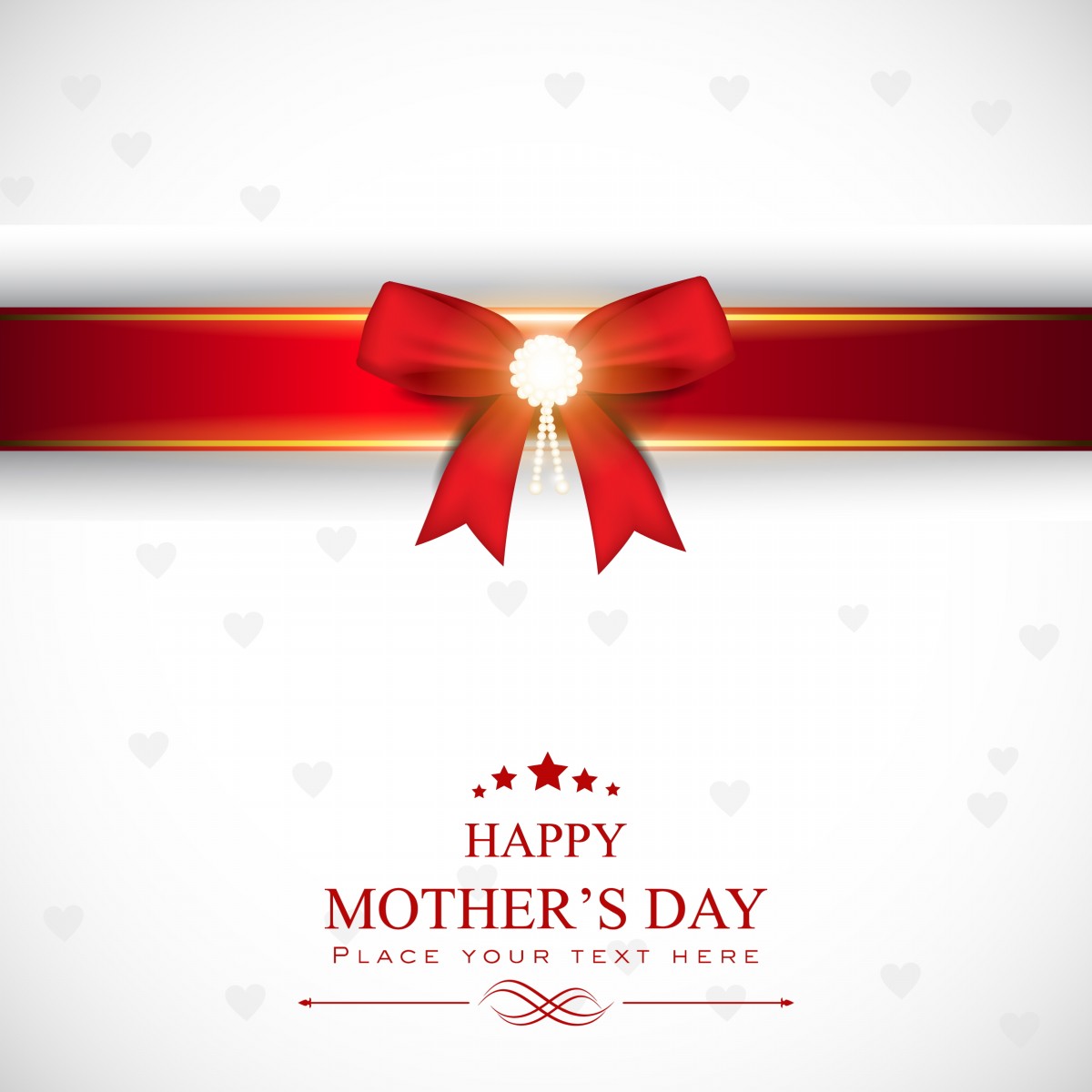 Red Mothers Day Background