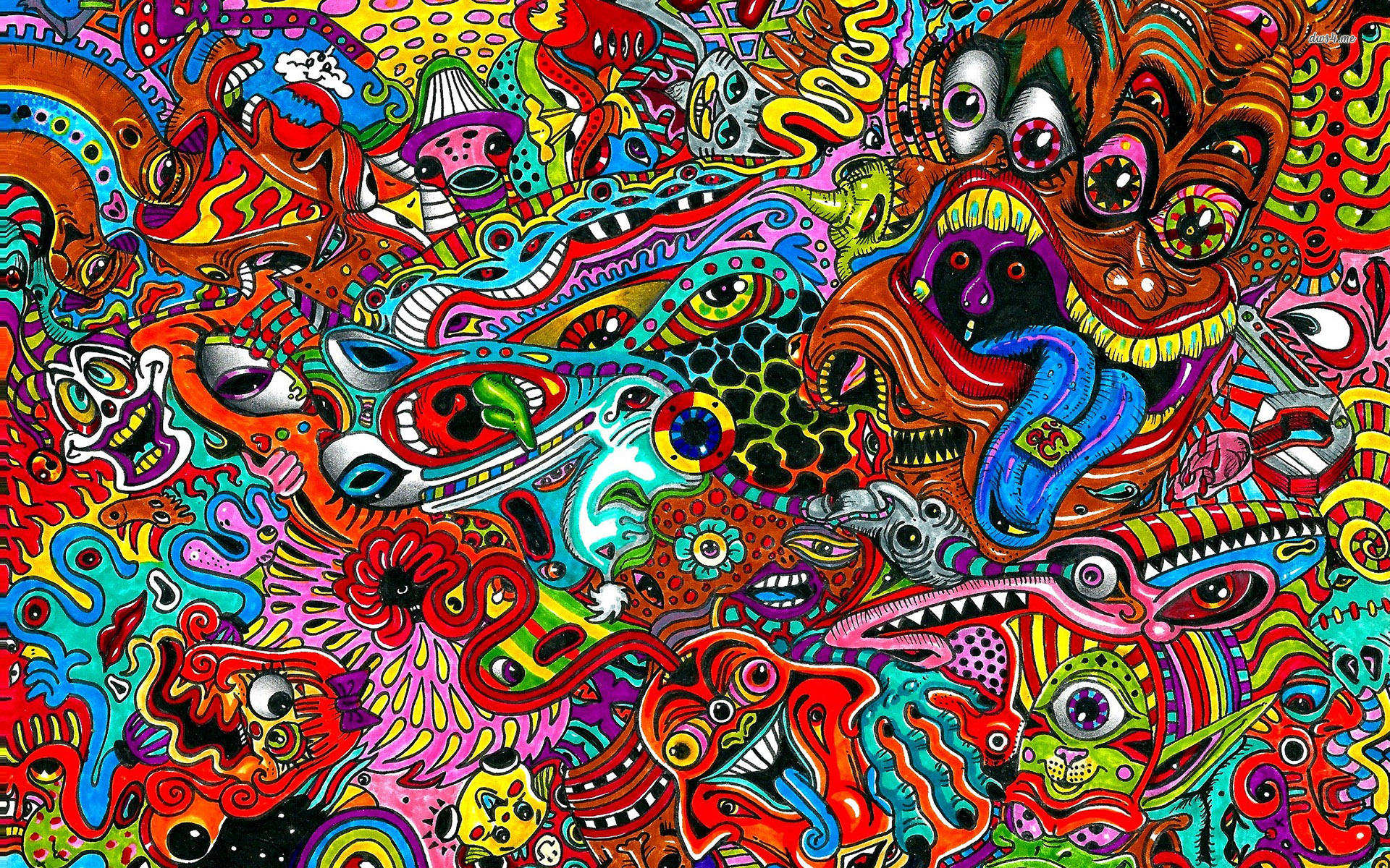 18 Psychedelic Backgrounds, Wallpapers, Images FreeCreatives