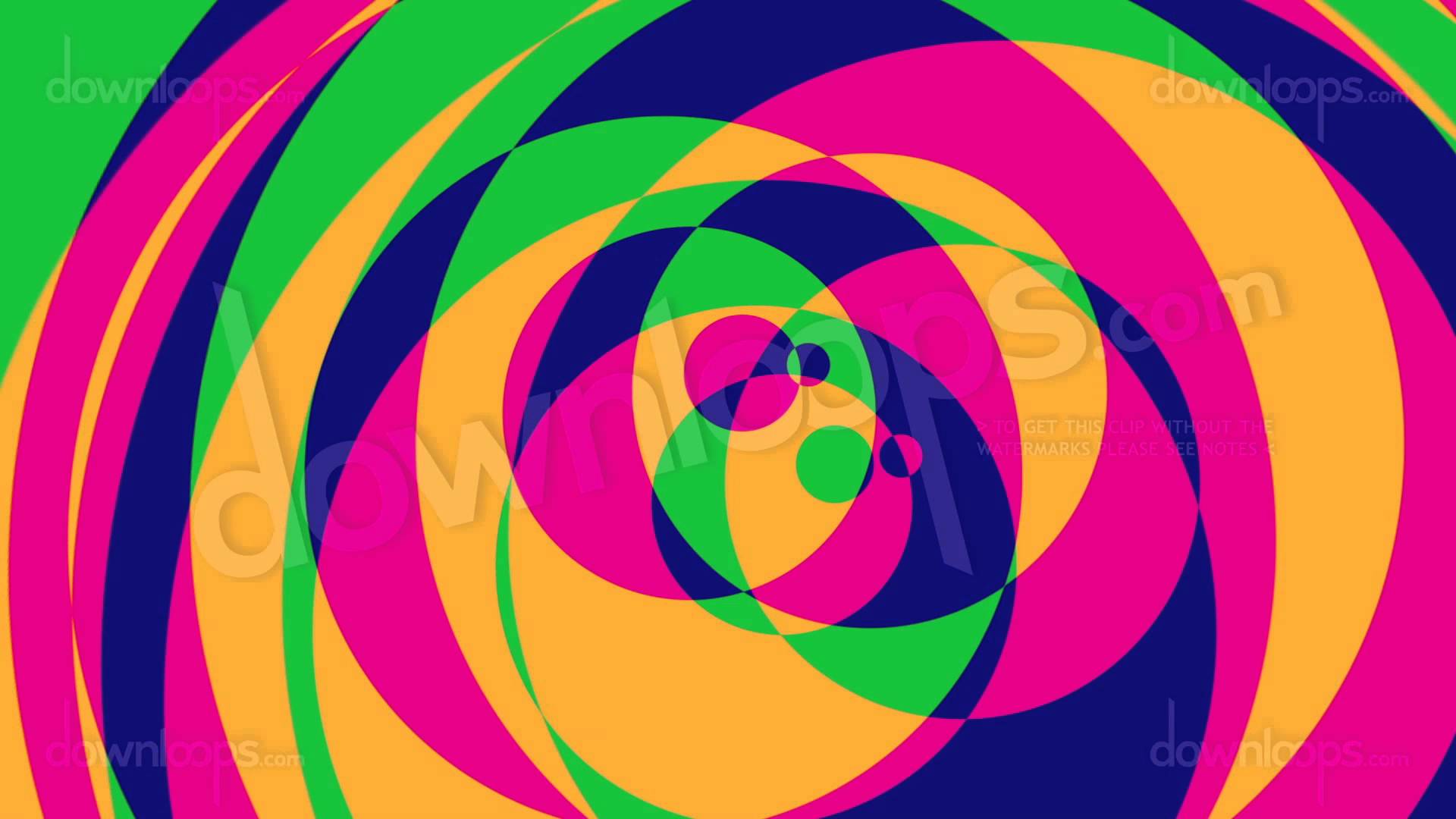 Psychedelic Circles 2 - Colorful Graphical Video Loop / Animated ...