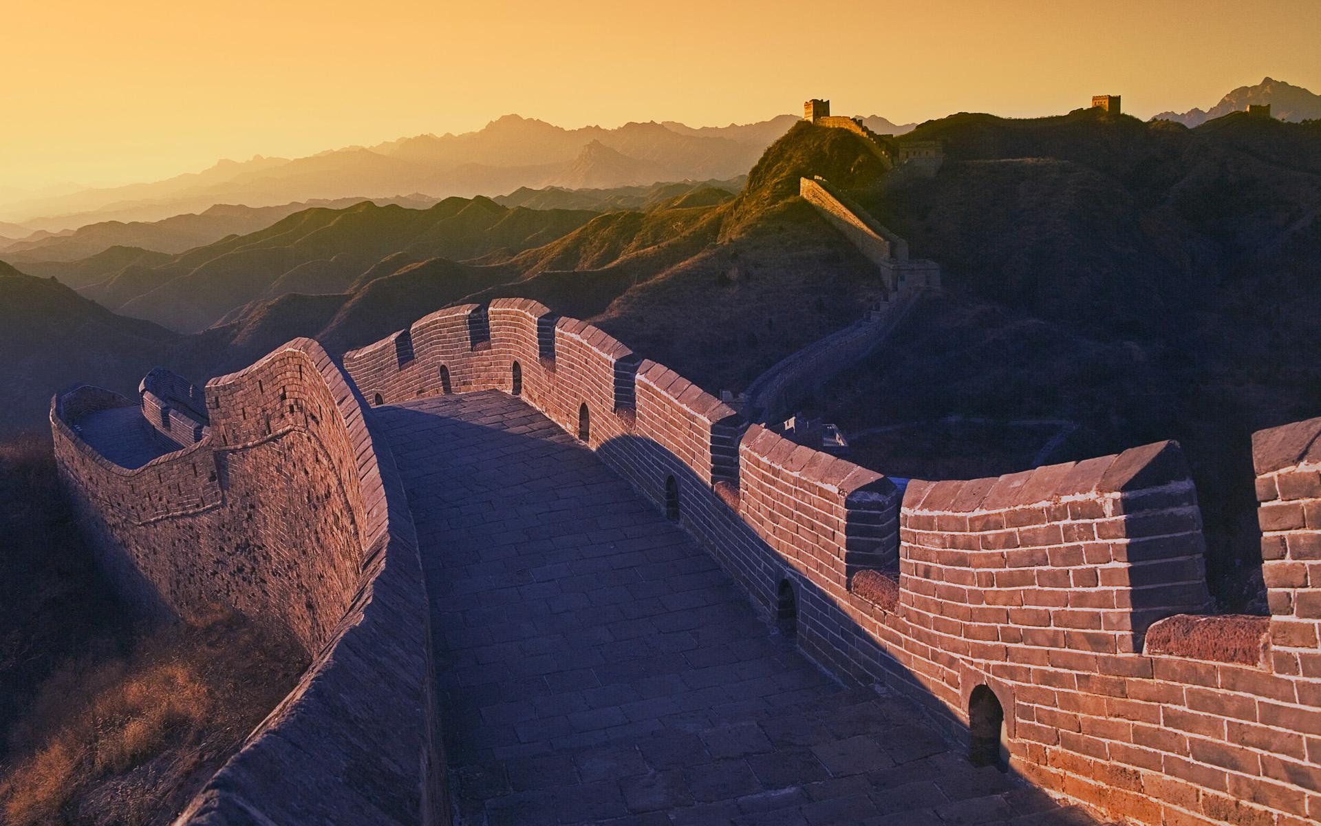 Great Wall Of China Sunset wallpaper 11203
