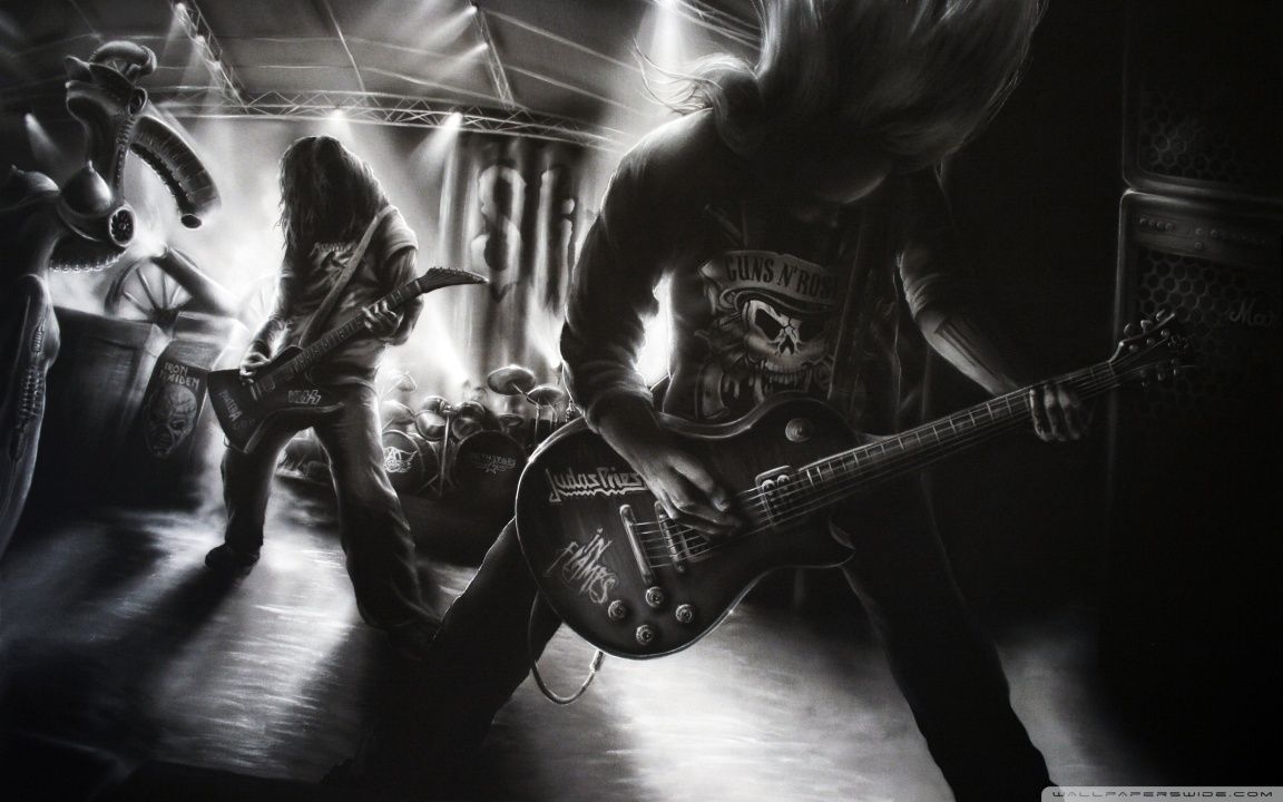 Metal Rock Band HD desktop wallpaper Widescreen High resolution