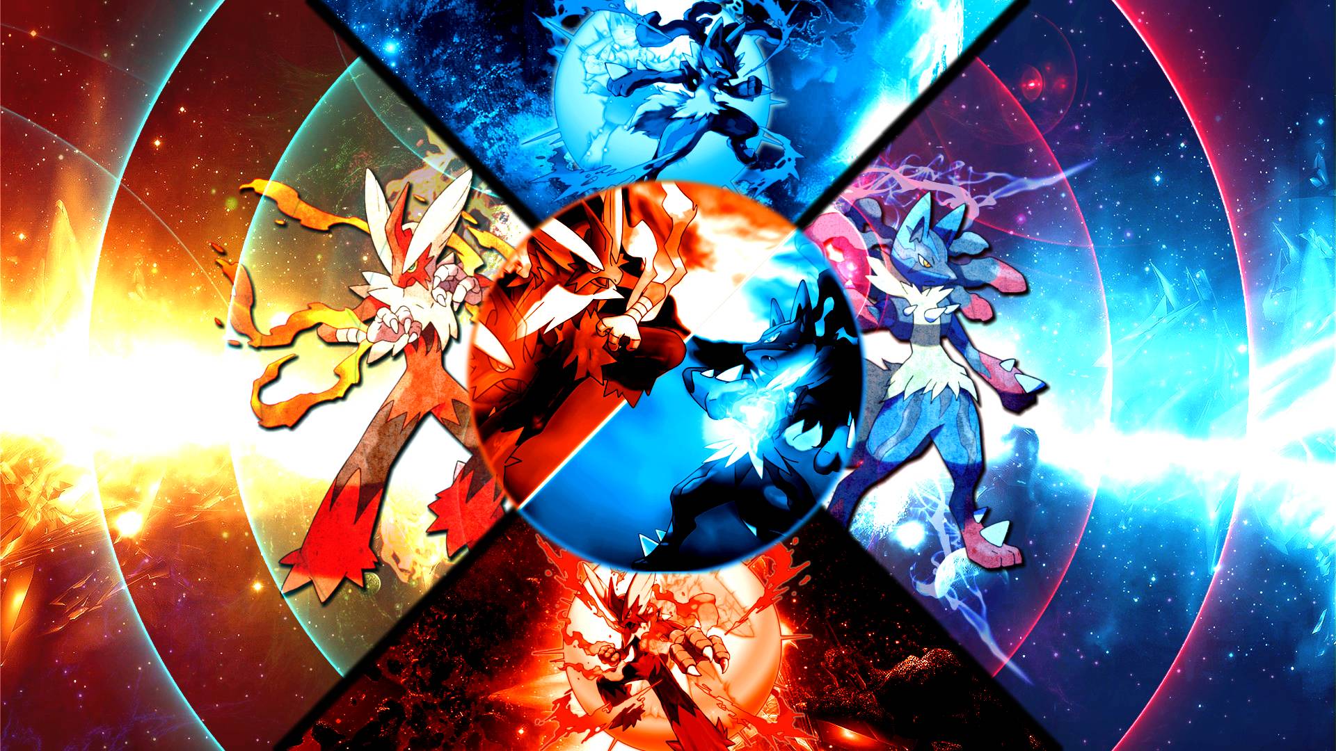 Pokemon Mega Charizard Fight Anime Wallpaper F Wallpaper