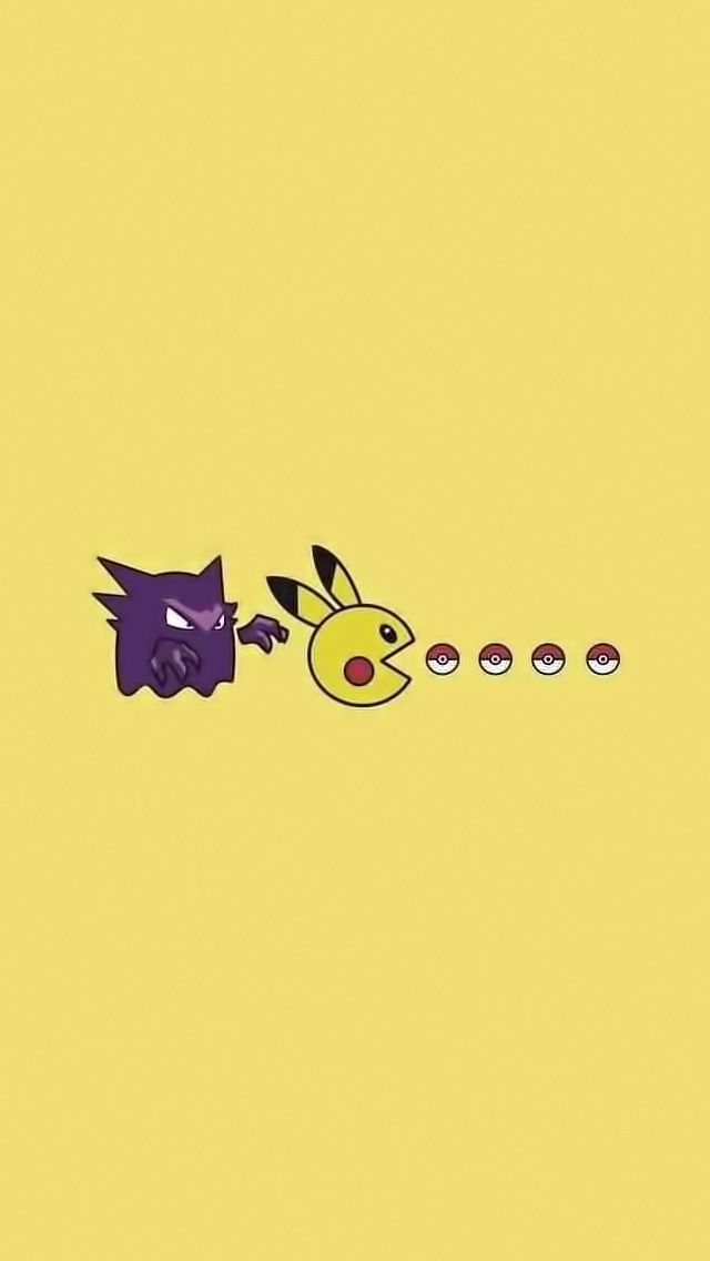 Pikachu Pacman Tap To See More Pikachu Iphone Wallpapers