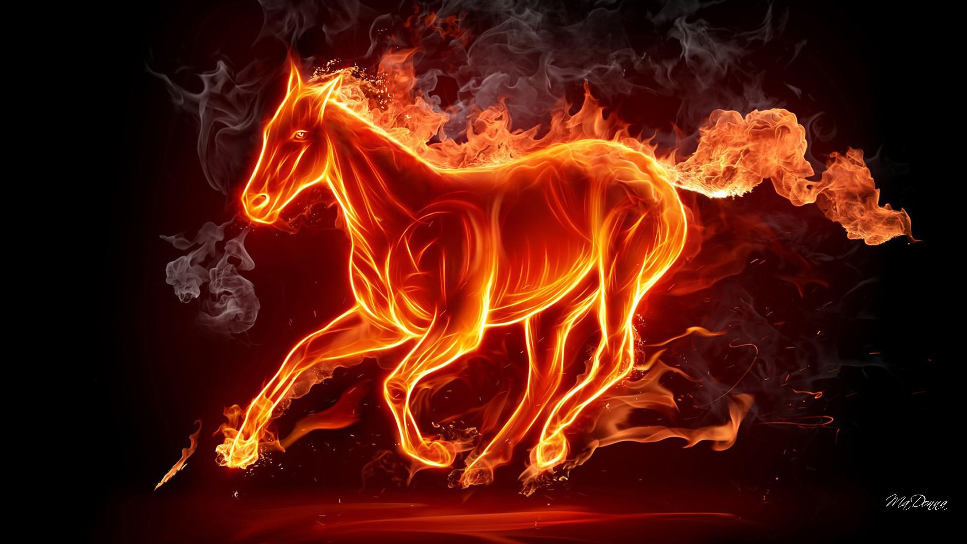 Flaming horse - (#113501) - High Quality and Resolution Wallpapers ...