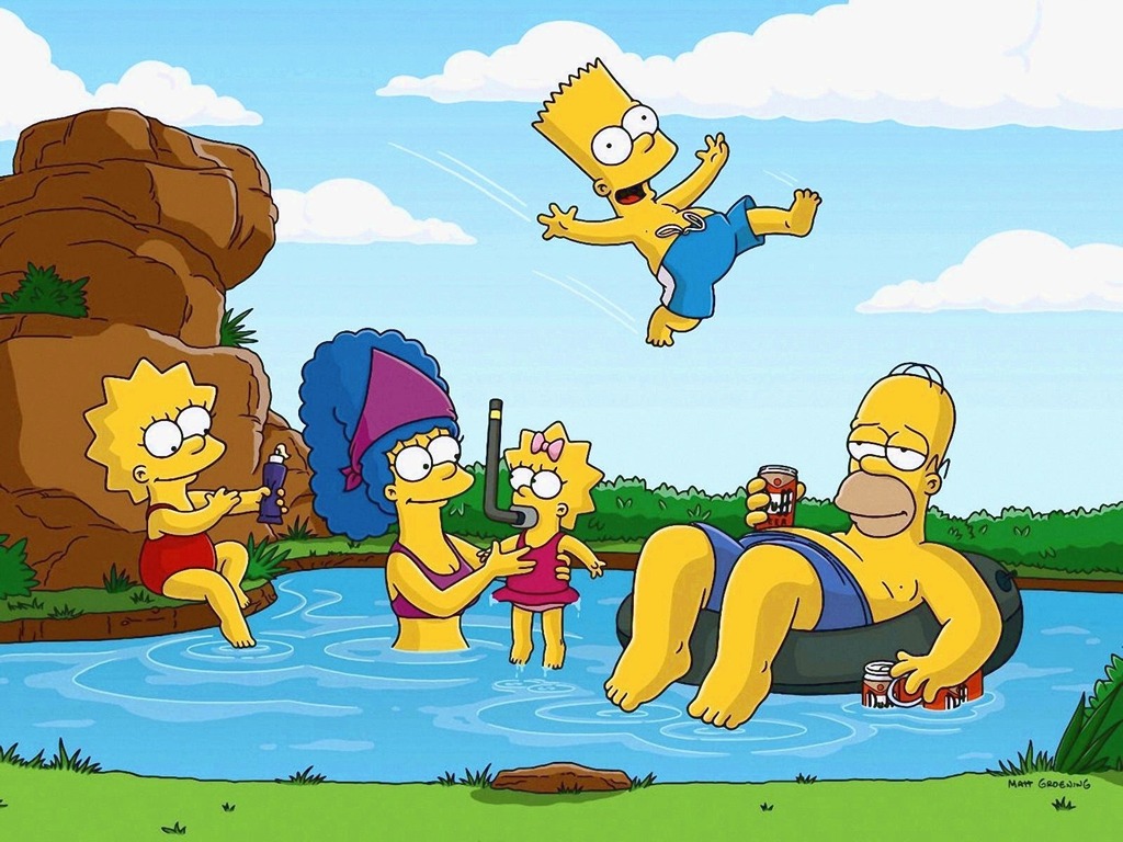 Dan-Dare.org - The Simpsons Wallpaper (1024 x 768 Pixels)