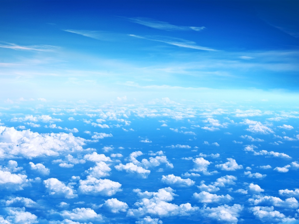 Beautiful clouds, blue sky, white clouds Wallpaper | 1024x768 ...