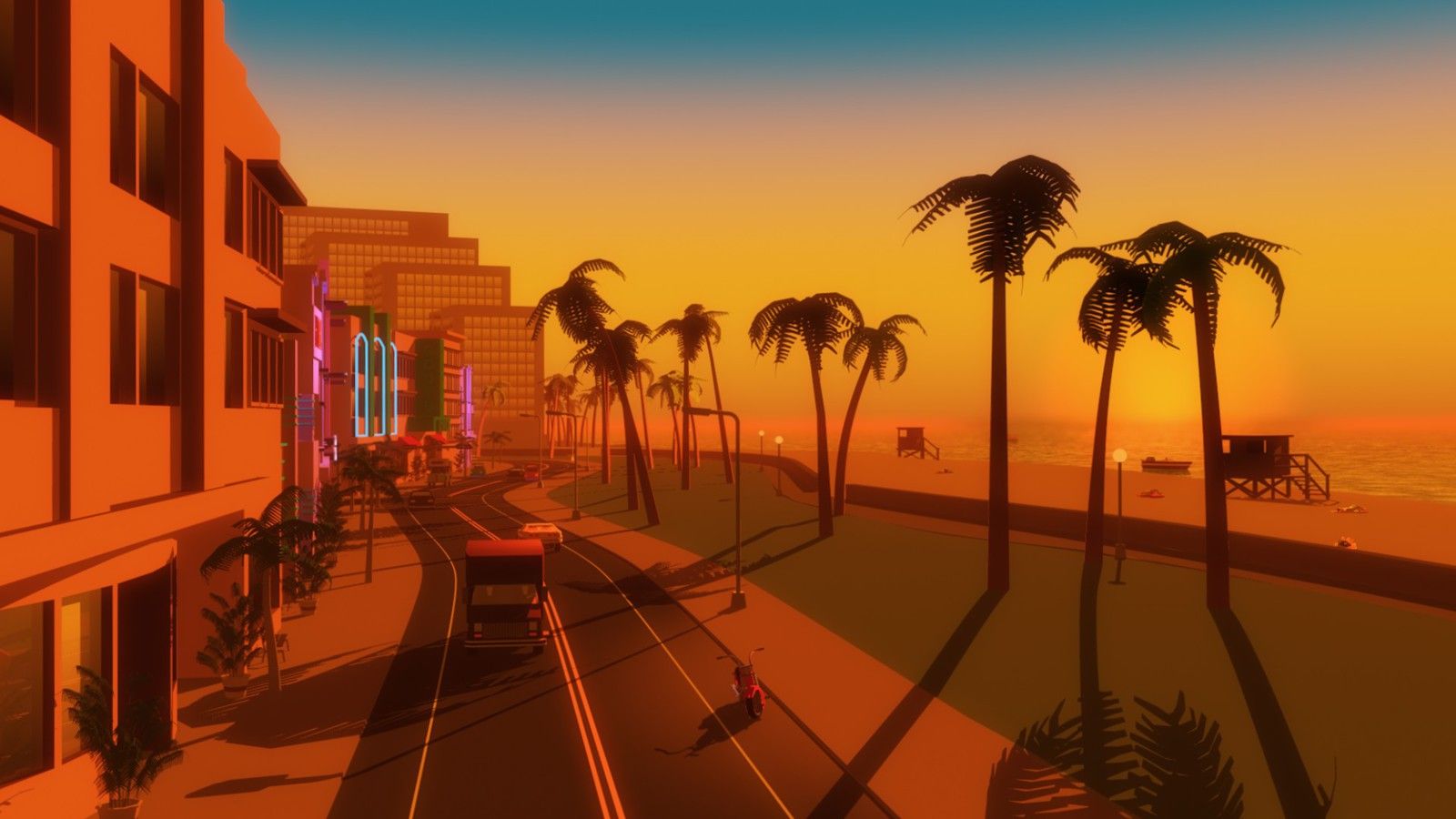 Video games palm trees gta vice city beach wallpaper