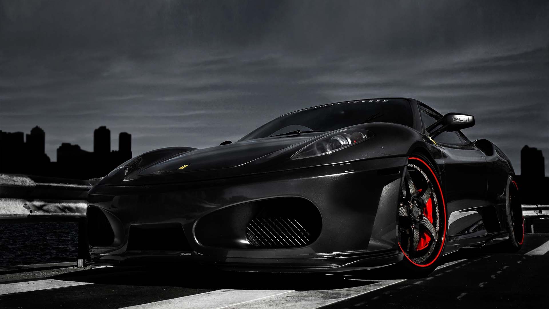 Black Ferrari HD wallpaper | 1920x1080 | #16285