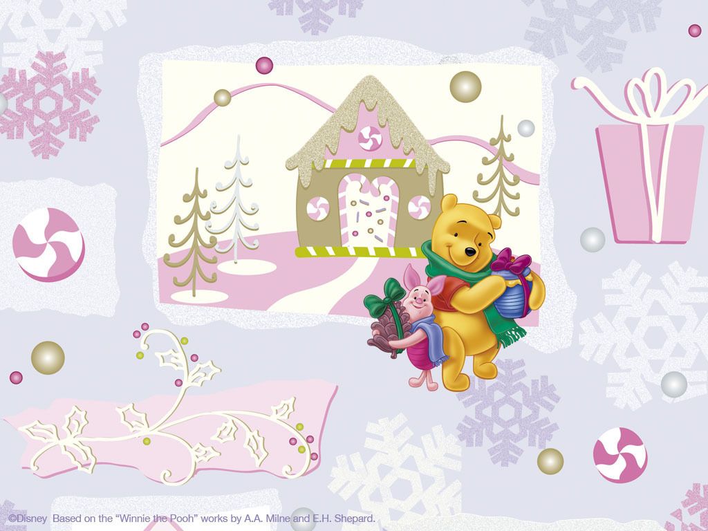 Xmas Winnie the Pooh - Disney Wallpaper (9579608) - Fanpop