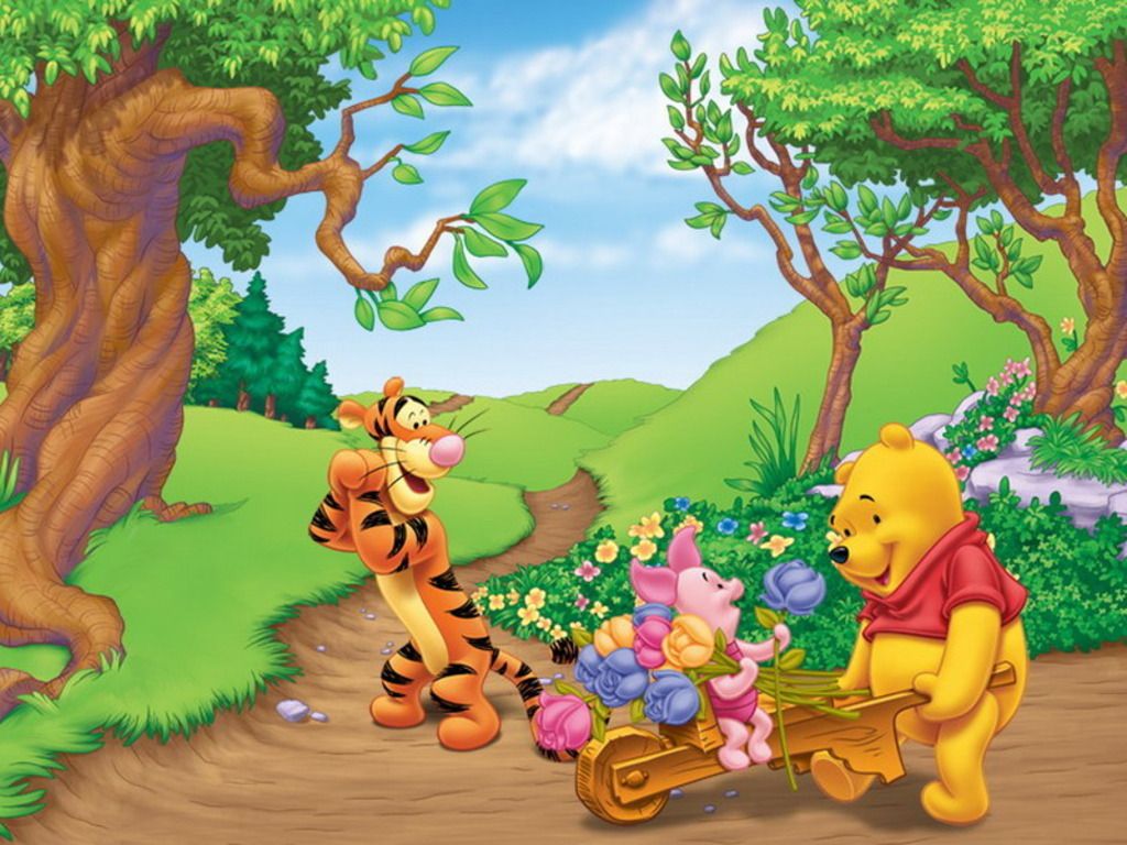 12 Winnie The Pooh 1024x768 Easter Cards Wallpaper - Educational ...
