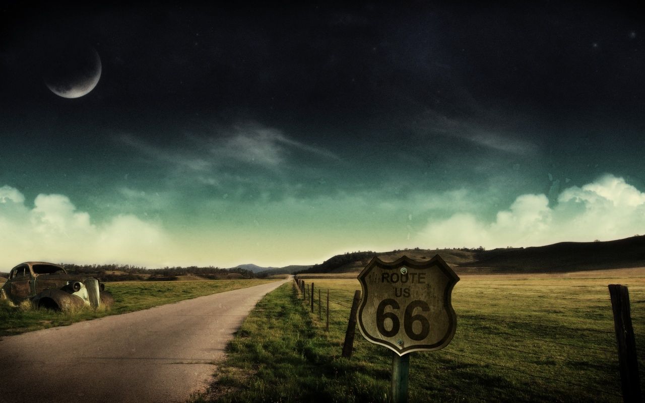 Resolution 1280x800 Wallpaper: Route-66 Mobile Android Wallpapers