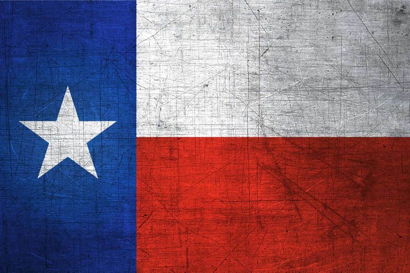 Texan Flag Metal (Flag of Texas) - Download it for free