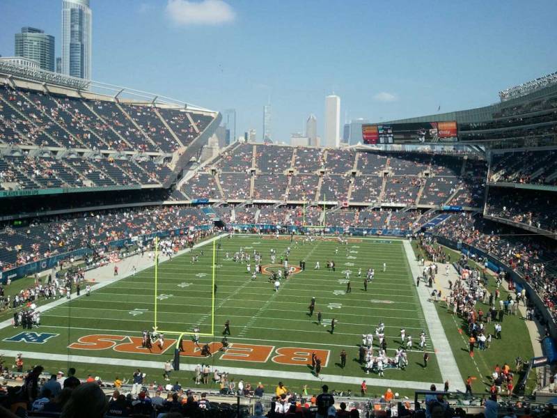 Soldier Field section 321 row 9 seat 20 - Chicago Bears vs Atlanta