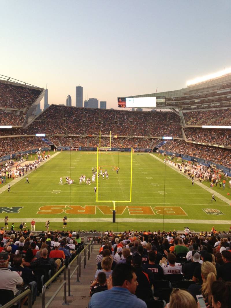 Soldier Field section 222 row 2 seat 11 - Chicago Bears vs ...