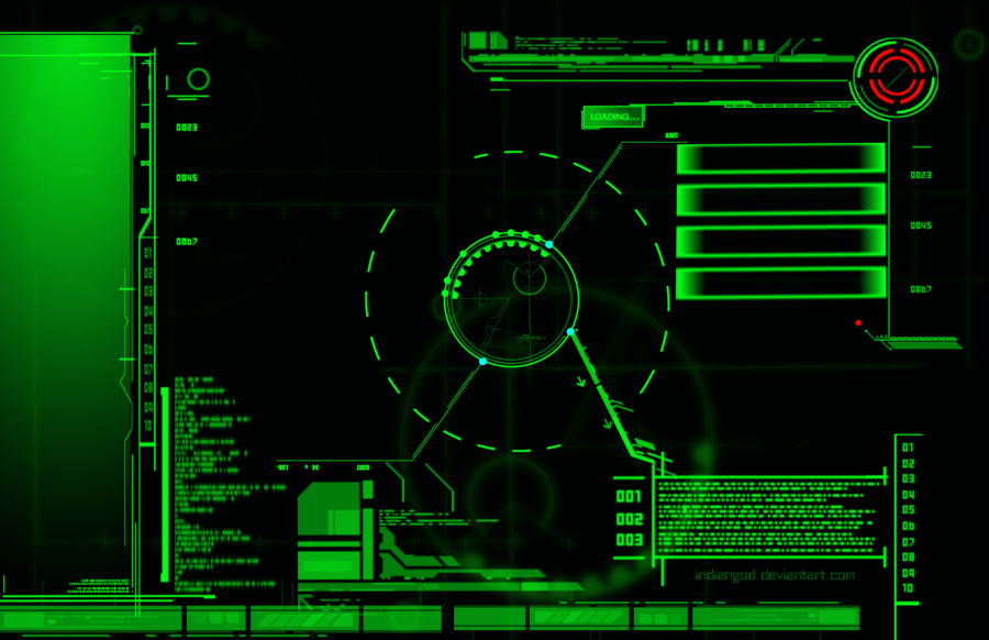 DeviantArt: More Like Tech Interface Wallpaper +glow by Caleb1117