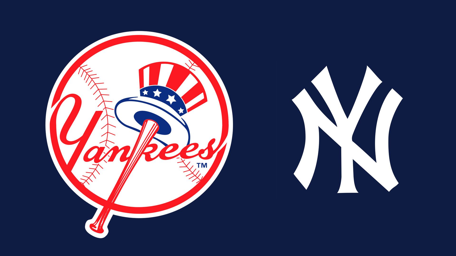 MLB New York Yankees Logo - 1920x1080 - Full HD 16/9 - Wallpaper ...
