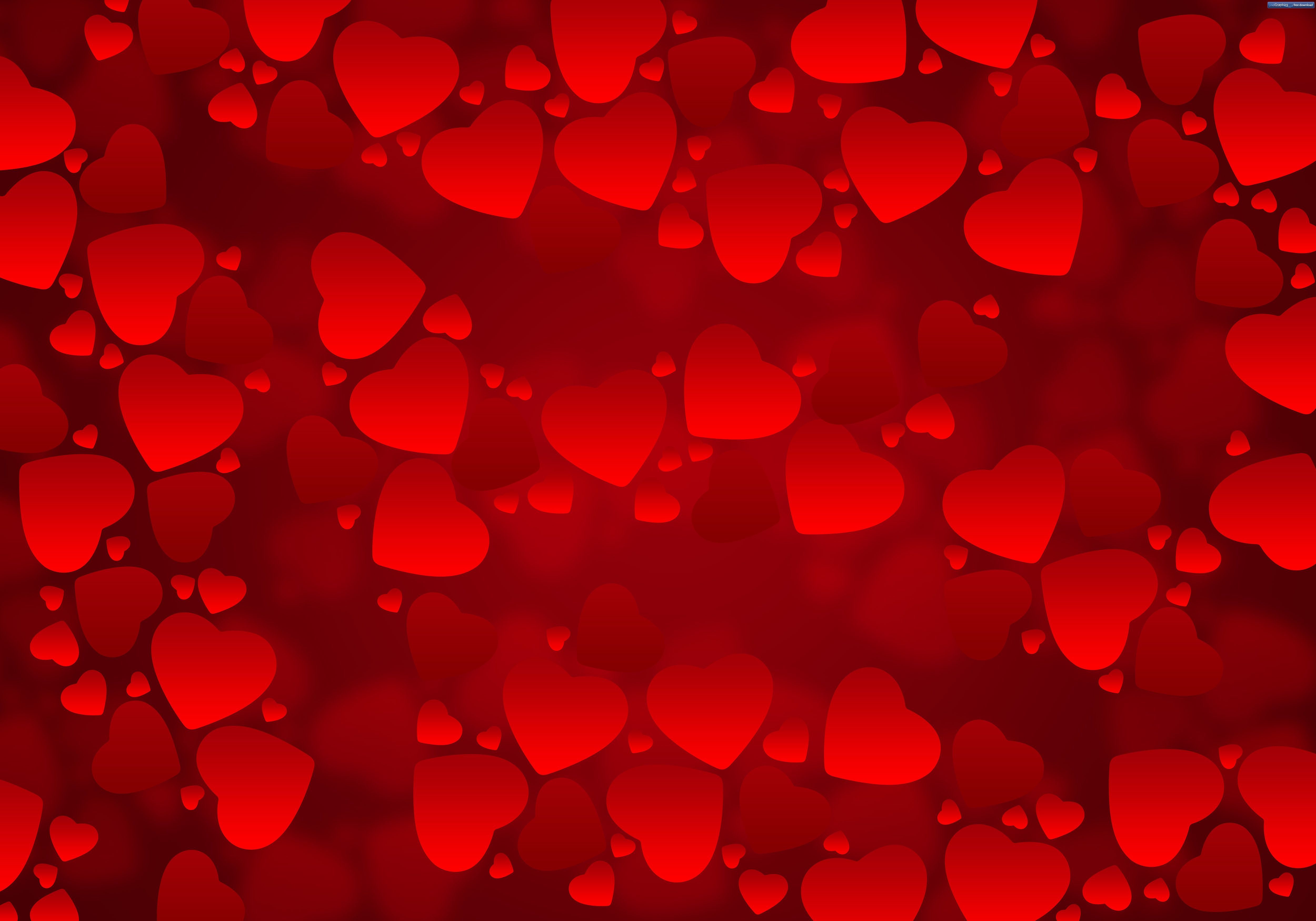 Gallery for - red hearts wallpaper background