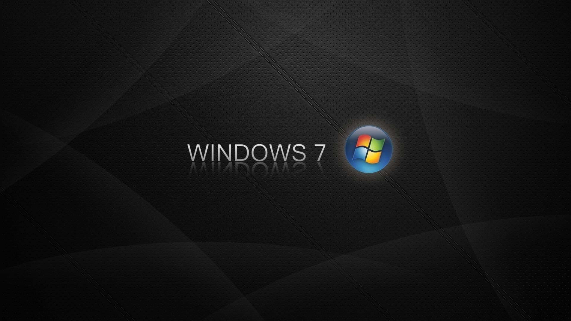 Download Wallpaper 1920x1080 Windows 7, Logo, Blue, Orange, Black ...