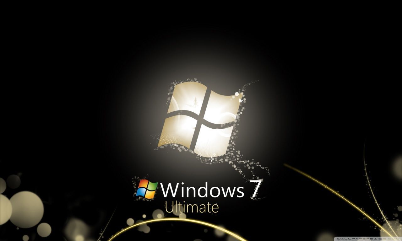Windows 7 Ultimate Bright Black HD desktop wallpaper : Widescreen ...