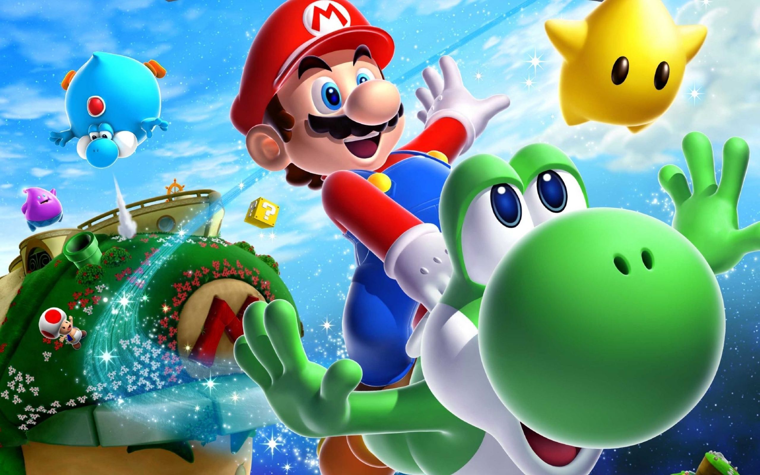 Super Mario Galaxy Game Wallpaper HD Desktop Backgrounds