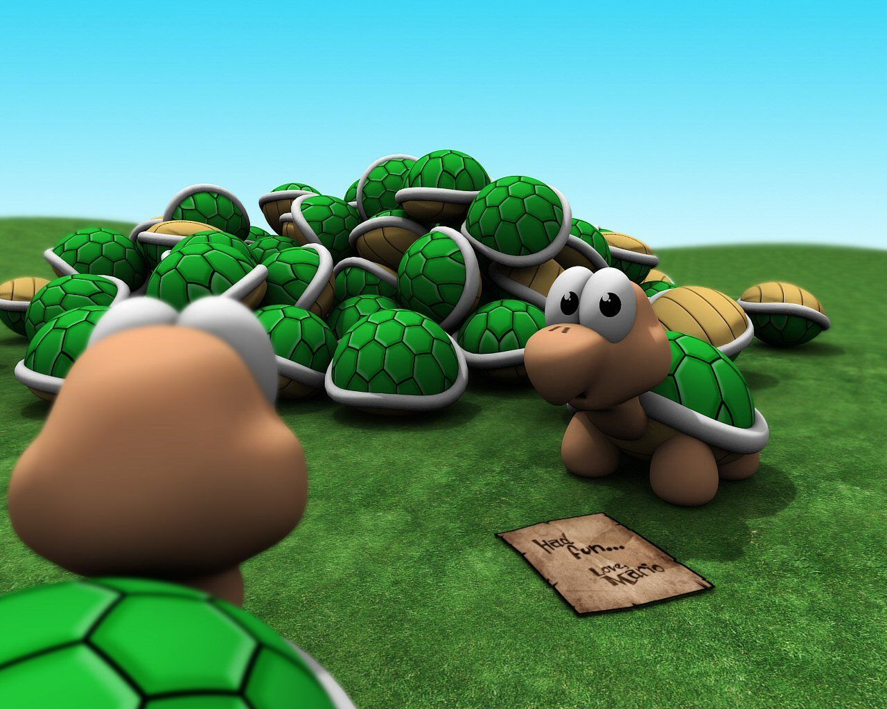 Desktop Wallpaper · Gallery · 3D-Art · Mario Plush Toys | Free ...