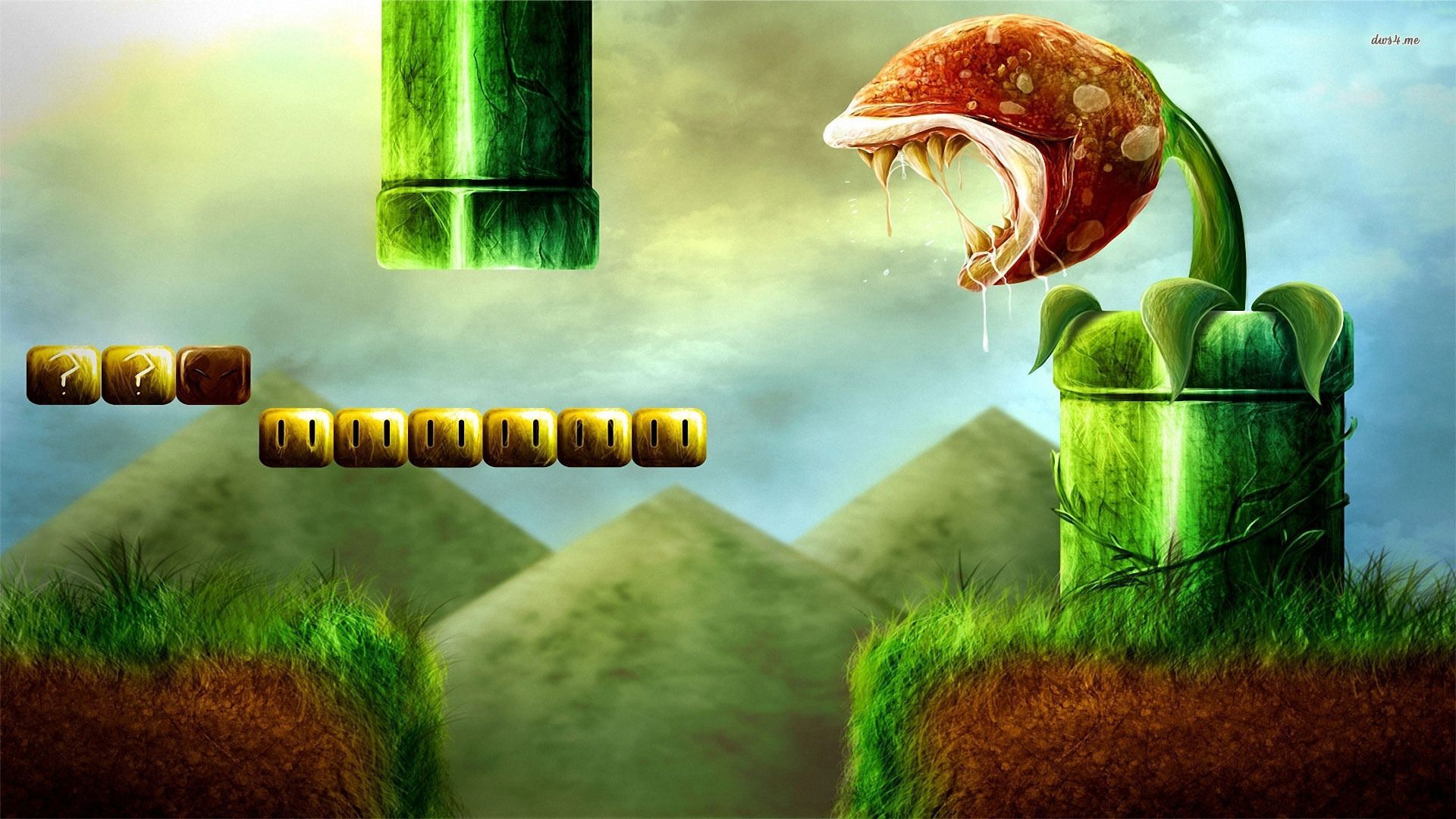 Super Mario - Piranha Plant wallpaper - Game wallpapers - #6562
