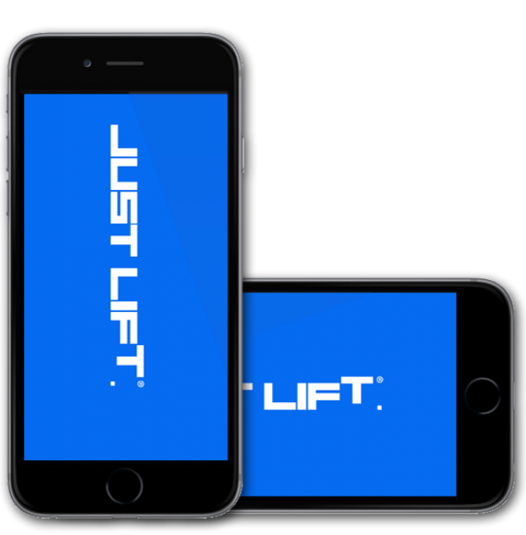 simeonpanda.com | Just Lift.® Phone Wallpaper – Blue/White