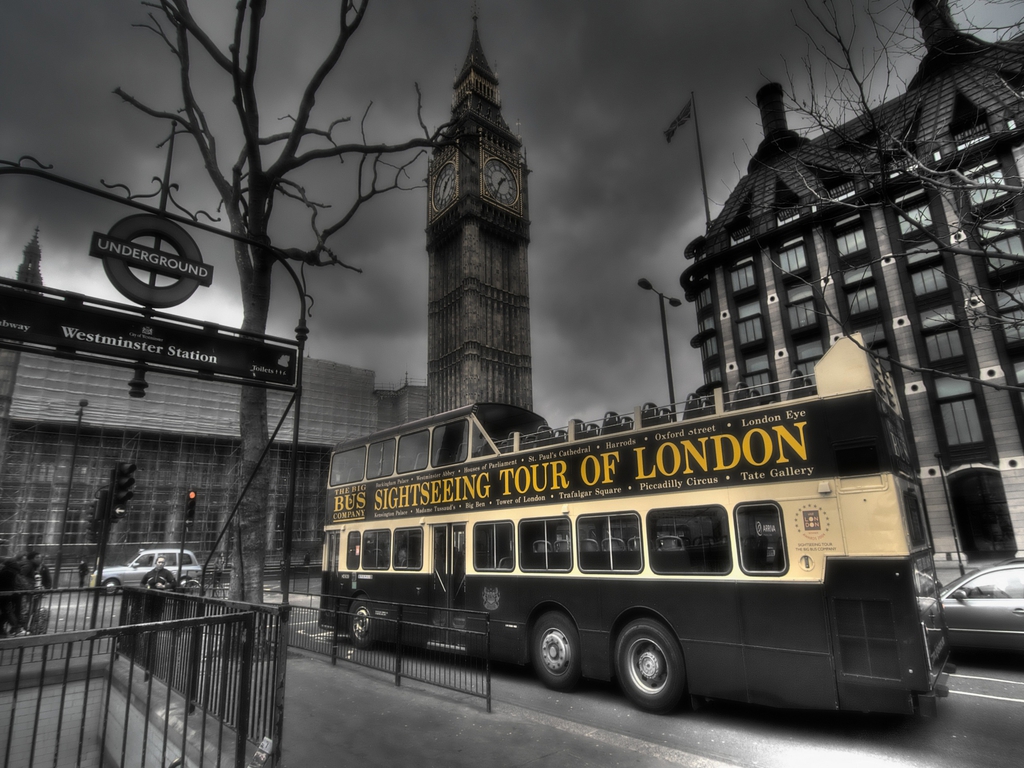 London Wallpapers Black And White - Wallpaper Zone