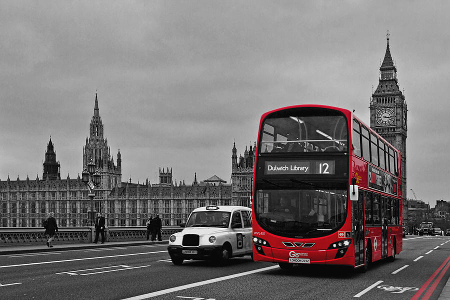 London Black And White And Red London Black And White And Red Red ...
