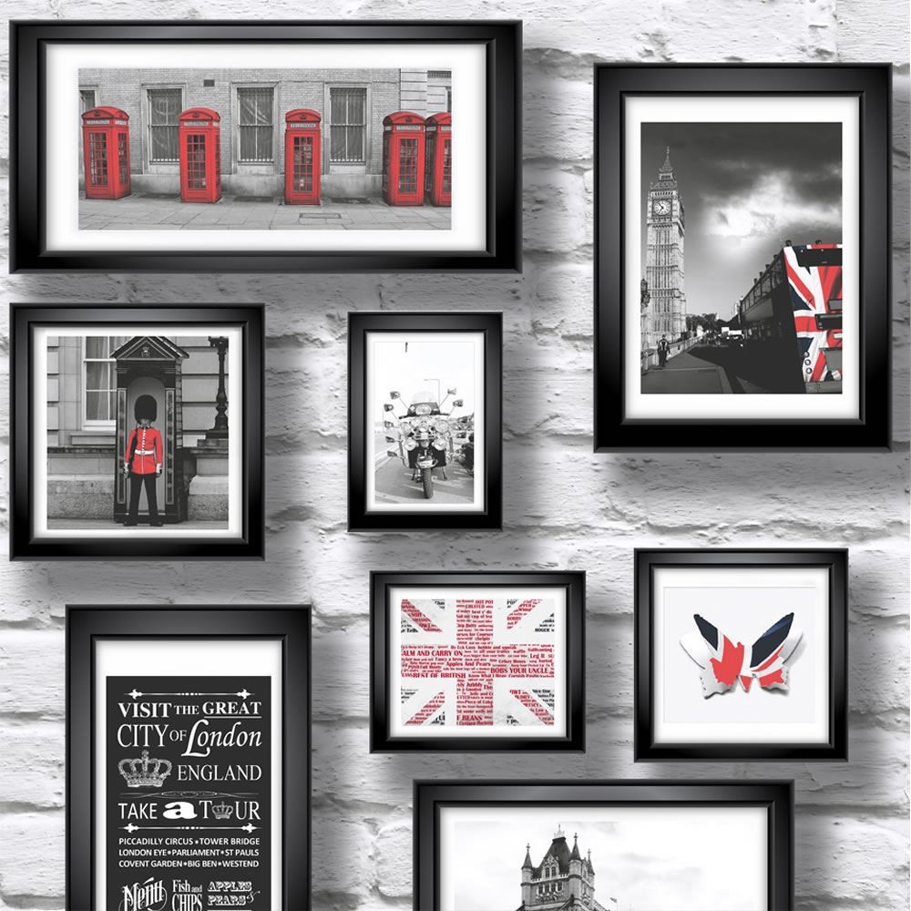 Decor Supplies | Red / White / Black - 102533 - Britain in Frames ...