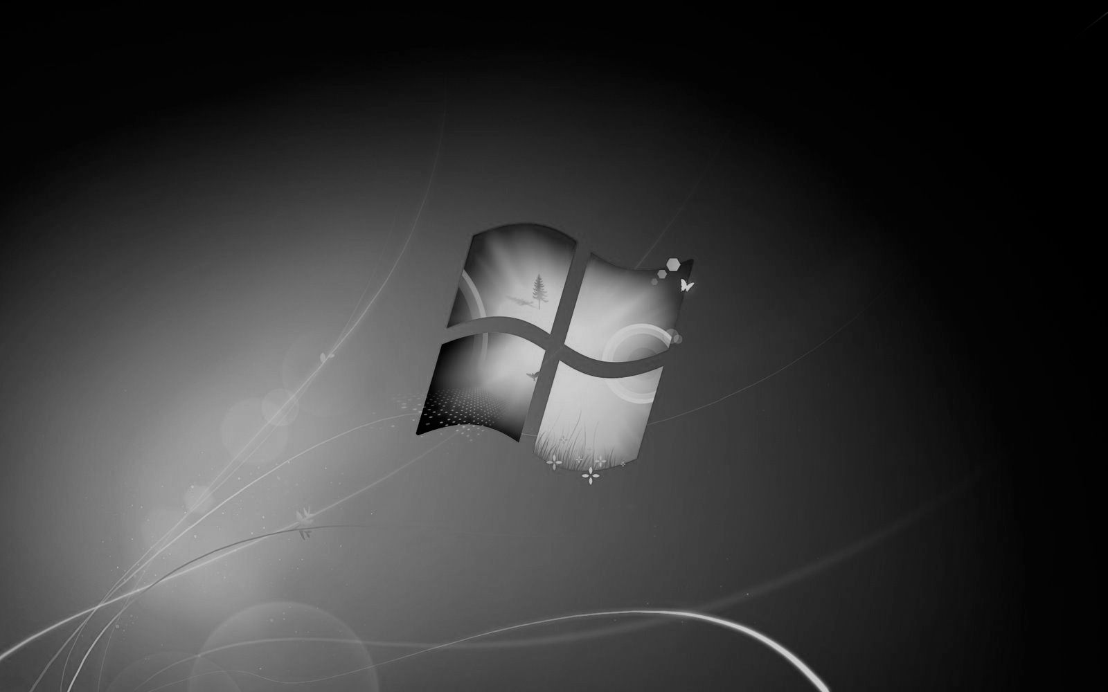 Windows 7 Black & White Wallpaper | HD Wallpapers Download