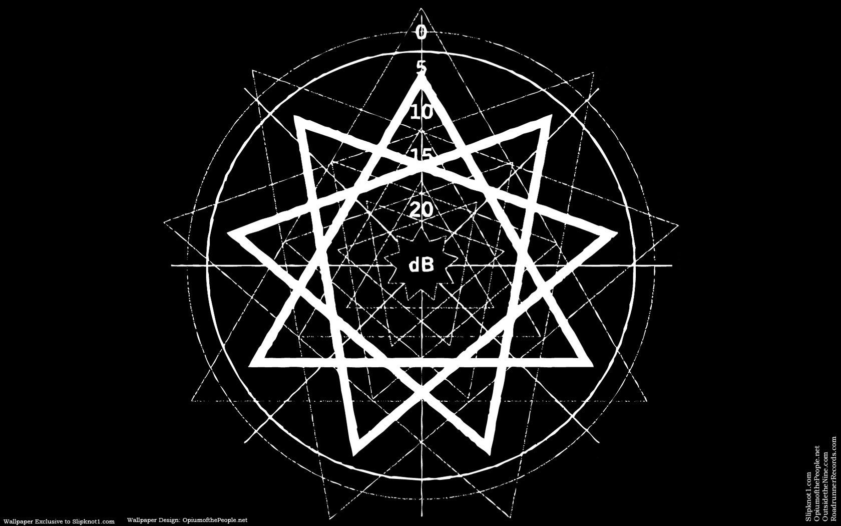 Black dark pentagram slipknot wallpaper | 1680x1050 | 228990 ...