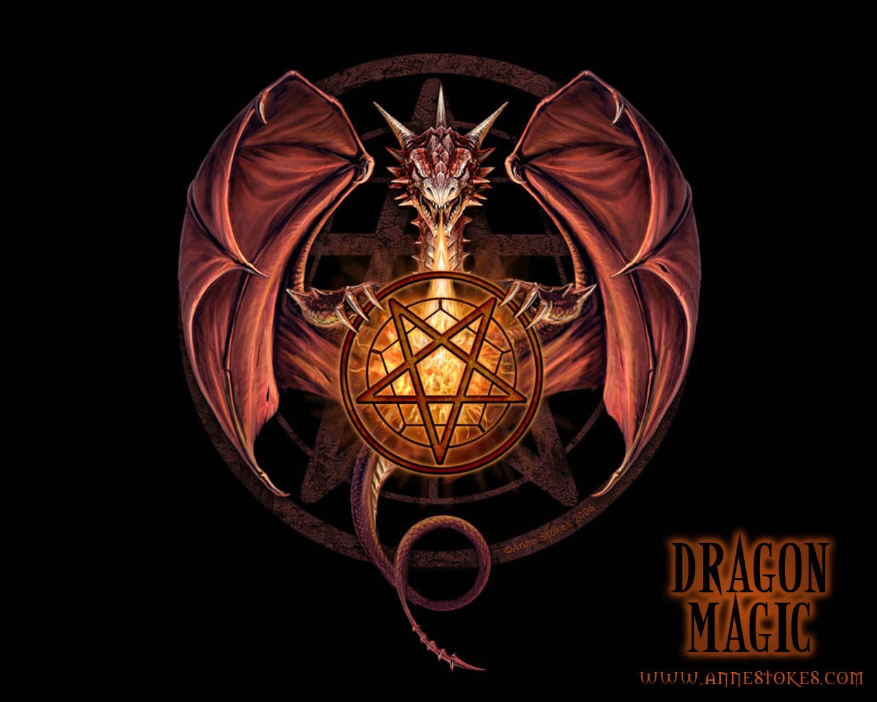 3d dragons pentagram video games best widescreen background #abyy