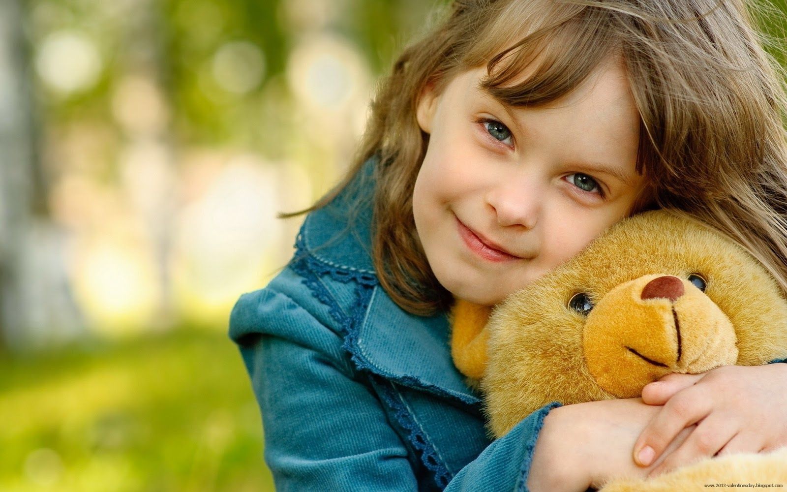 Download Cute Girl With Teddy Bear Wallpaper | Full HD Wallpapers