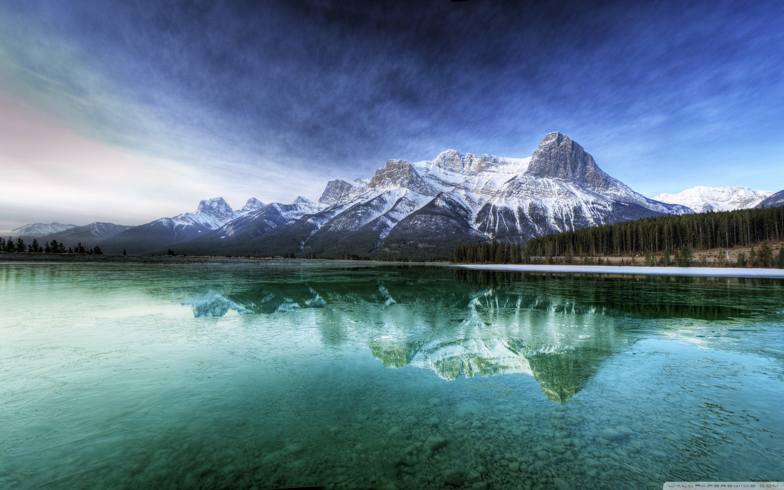 Mountain Lake Scenery HD desktop wallpaper : Widescreen : High ...