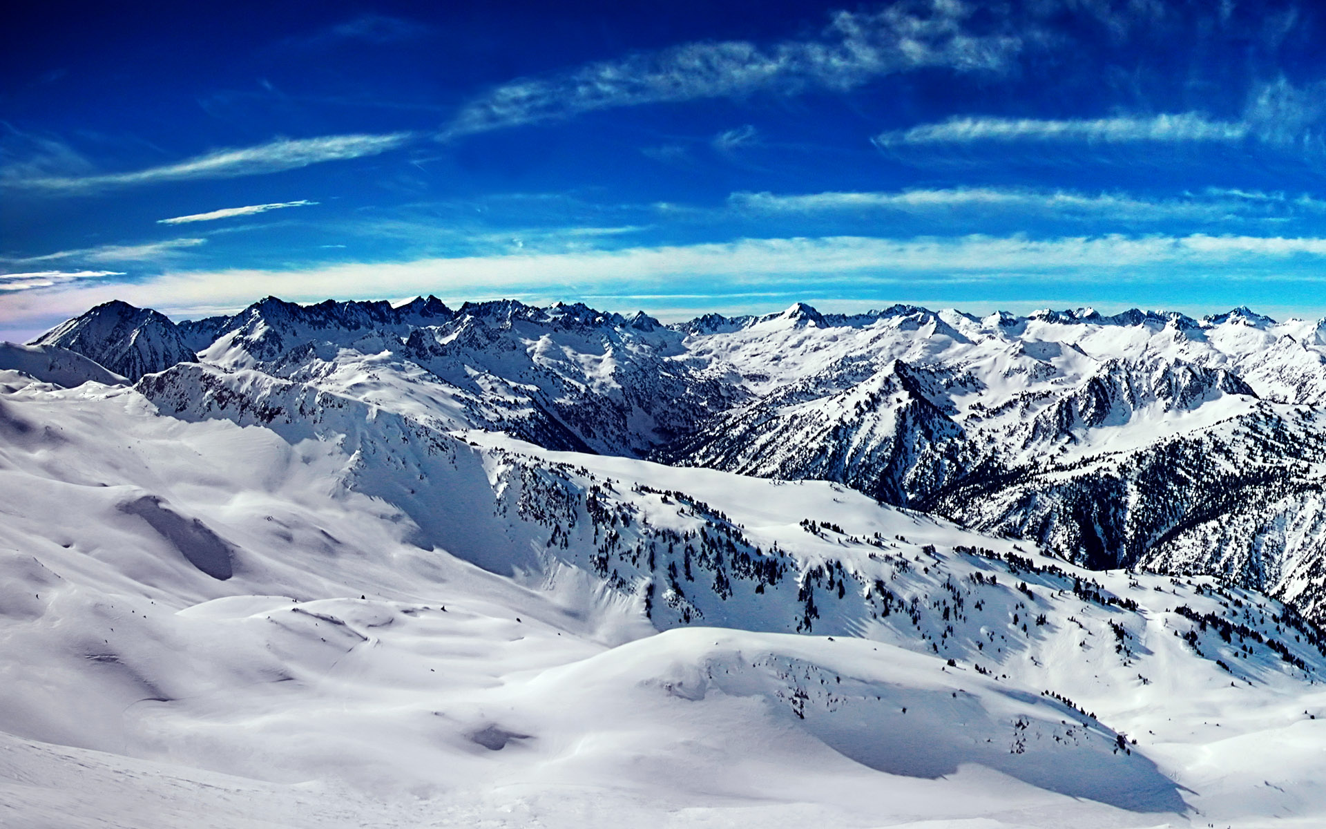 Ice Mountains Blue Sky Wallpaper | HD Wallpapers Download