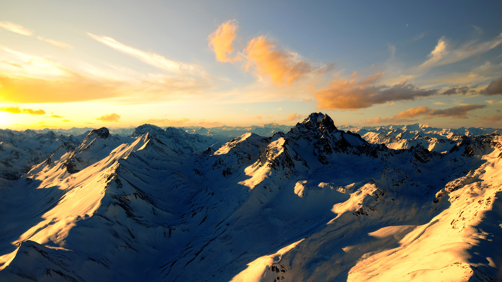 HD Quality Snow Mountains Scenery Wallpaper - LuvWallpaper 249