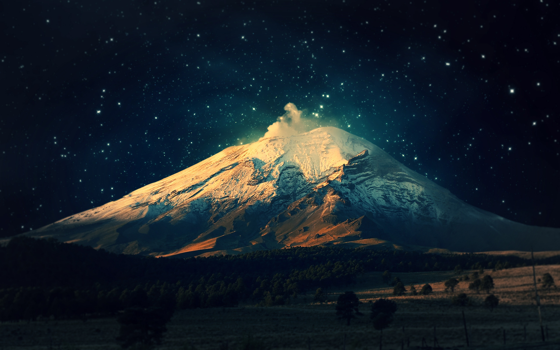Night Mountain Wallpaper HD | Wallpapers, Backgrounds, Images, Art ...