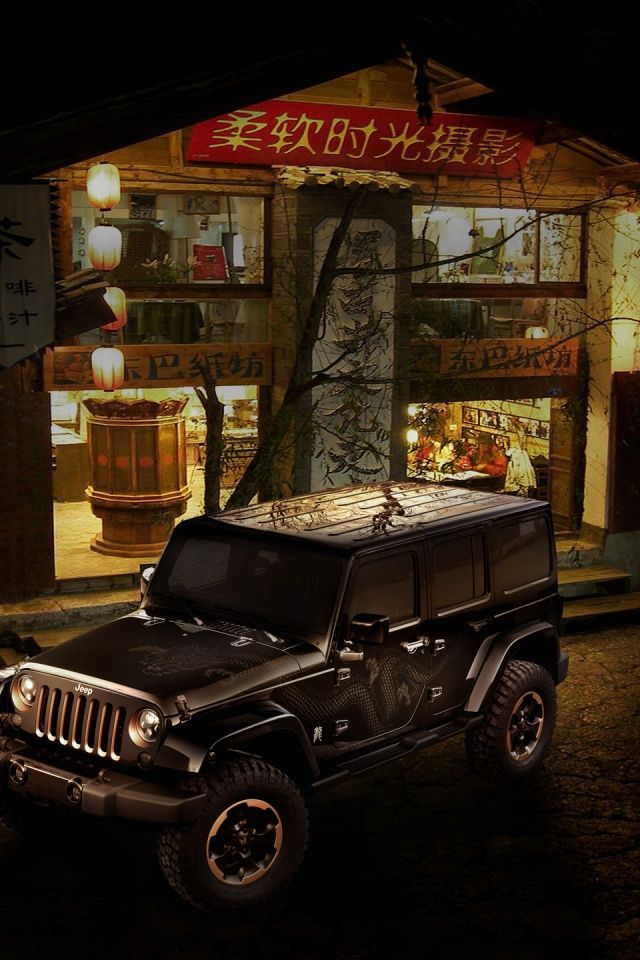 640x960 2012 Jeep Wrangler Dragon Design Concept Iphone 4 wallpaper