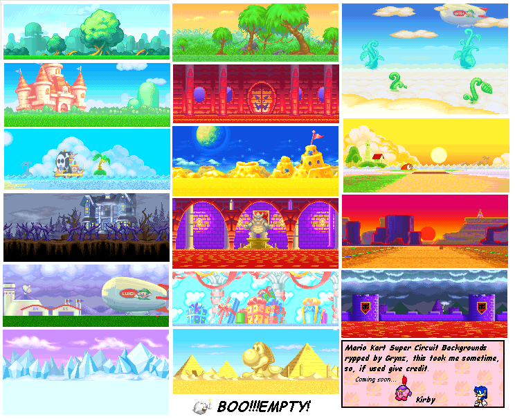 Game Boy Advance - Mario Kart: Super Circuit - Backgrounds - The ...