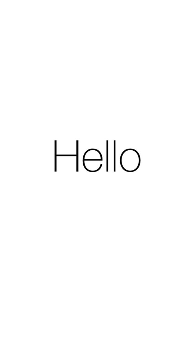 Hello iPhone 5 Wallpaper 640x1136