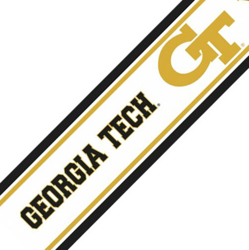 NCAA Georgia Tech Yellow Jackets Prepasted Wallpaper Border ...