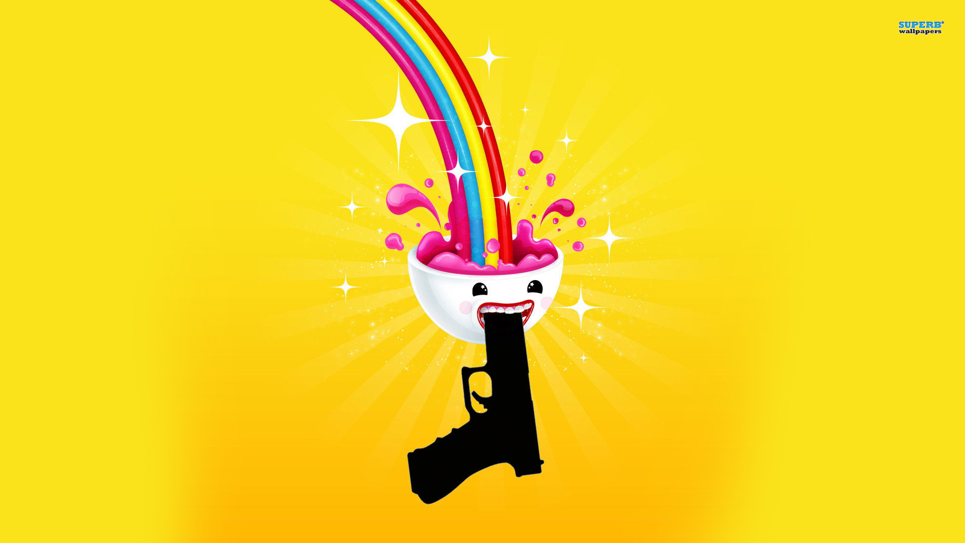 Rainbow brain suicide wallpaper - Funny wallpapers -