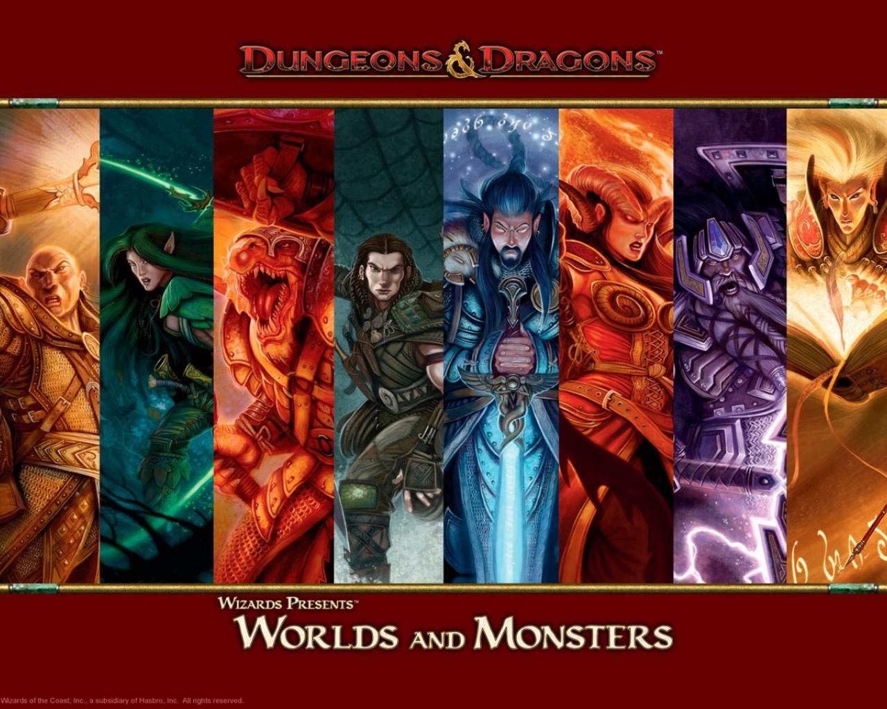 Dungeons and dragons worlds and monsters HD Wallpaper wallpaper